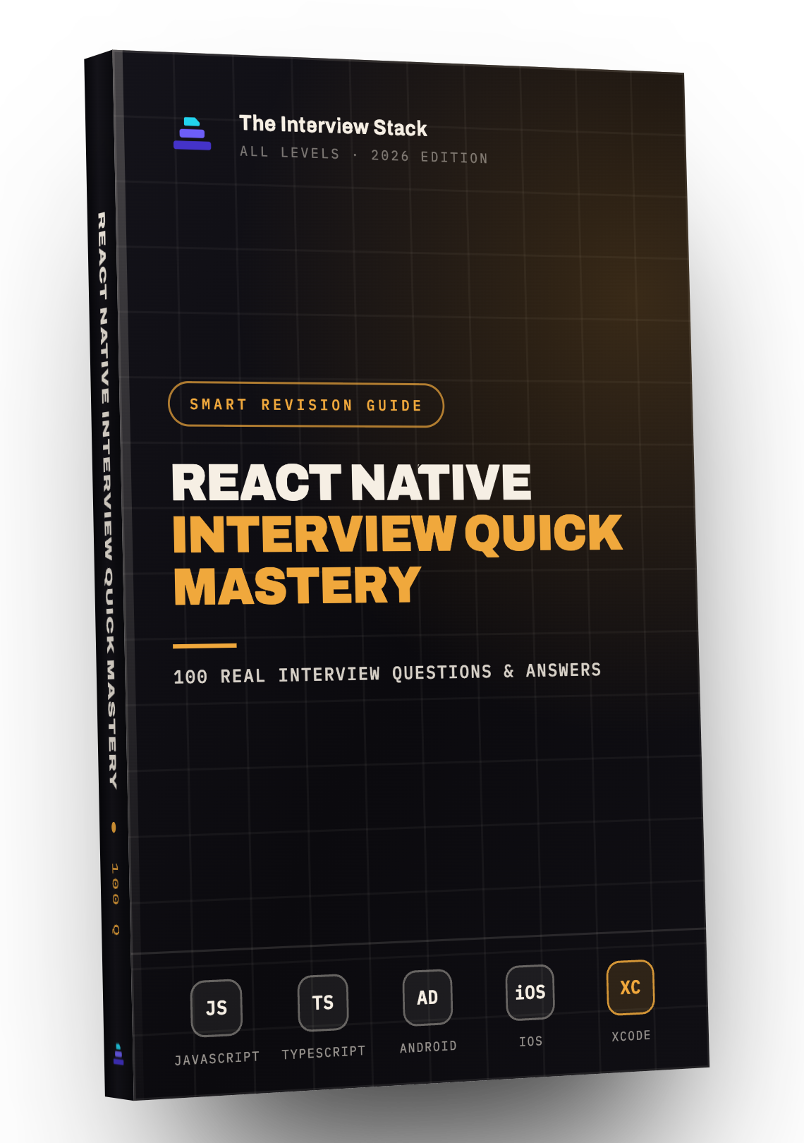 React Native Interview Quick Mastery — 100 Real Interview Questions & Answers, free bonus ebook cover